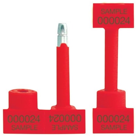 Bsc Preferred 1-1/4'' Red Bolt Seals, 50PK BUY03998810